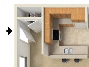Northstar Lodge 1 bedroom 1 bathroom Floor Plan B Northstar Lodge 1 bedroom 1 bathroom Floor Plan B